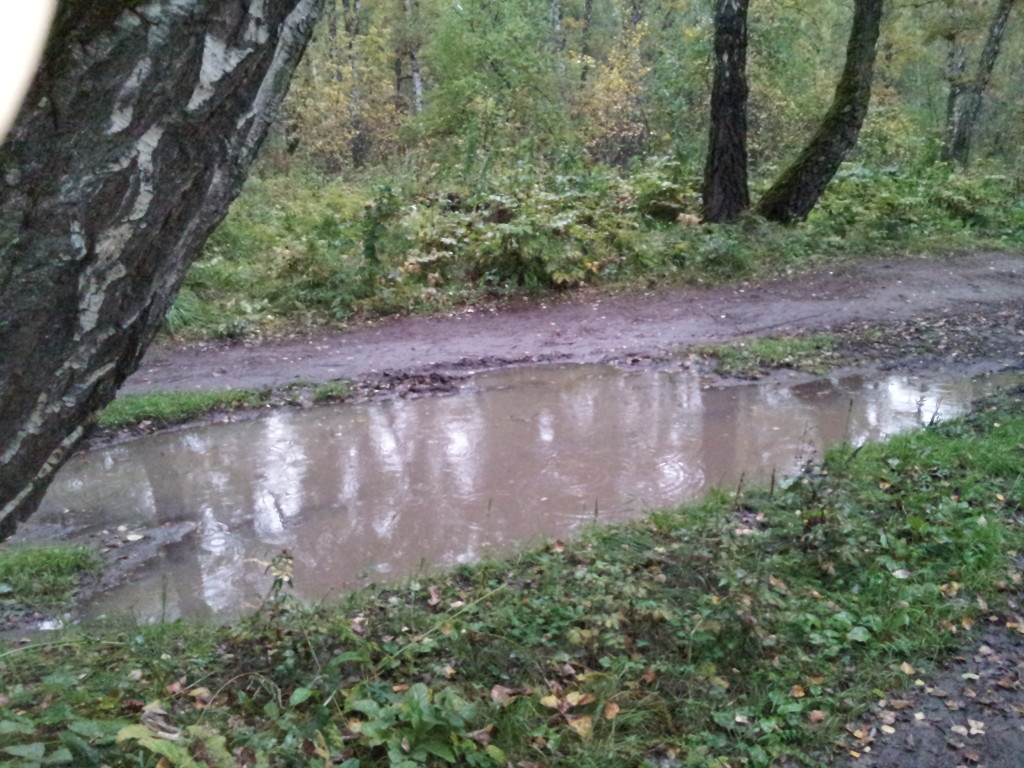 Something Russia is good at - puddles!